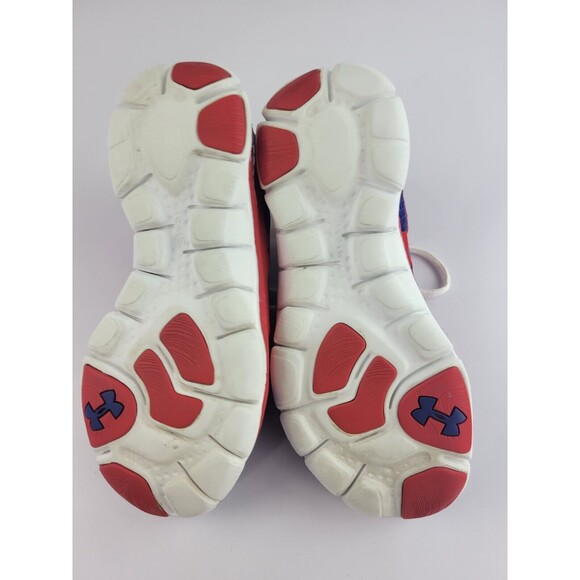 Under Armor Micro G Pulse Women's 6y Blue Red Athletic Running Shoes - Picture 5 of 10